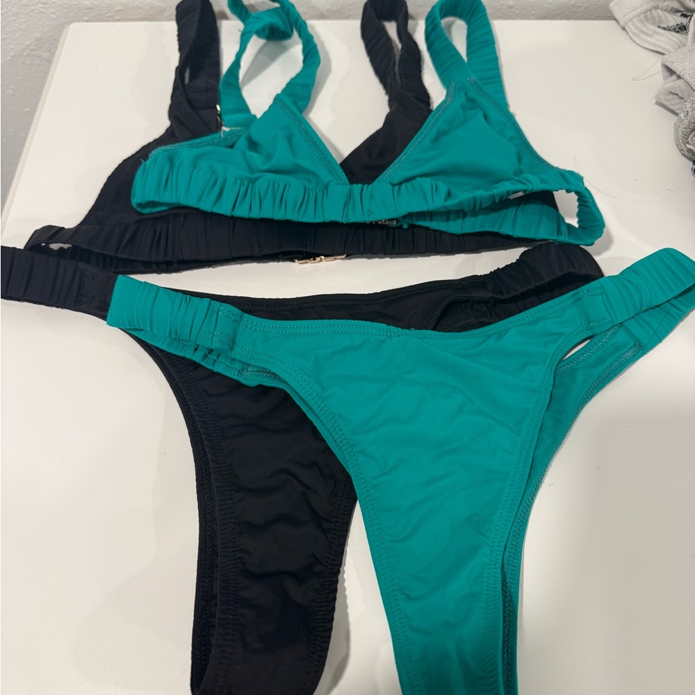 Princess Polly Black Bikini Set